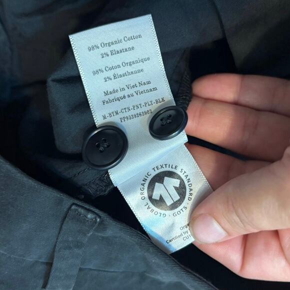 NWOT Everlane The Pleated Air Chino In Black Size   32x32 - Picture 7 of 9